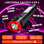 🔦 Linterna Táctica Multiuso 4 en 1 - Recargable y de Emergencia 🚨