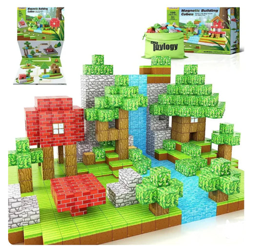 BlockWorld Magnets® Minecraft Bloques Magnéticos 28 piezas