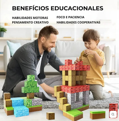 BlockWorld Magnets® Minecraft Bloques Magnéticos 28 piezas