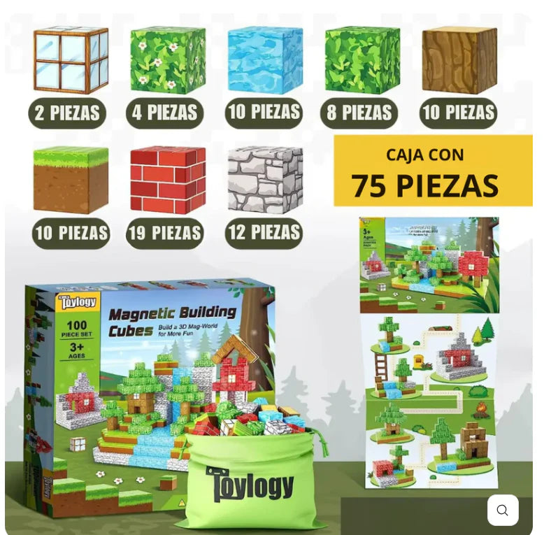 BlockWorld Magnets®  Minecraft Bloques Magnéticos