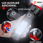 🔦 Linterna Táctica Multiuso 4 en 1 - Recargable y de Emergencia 🚨