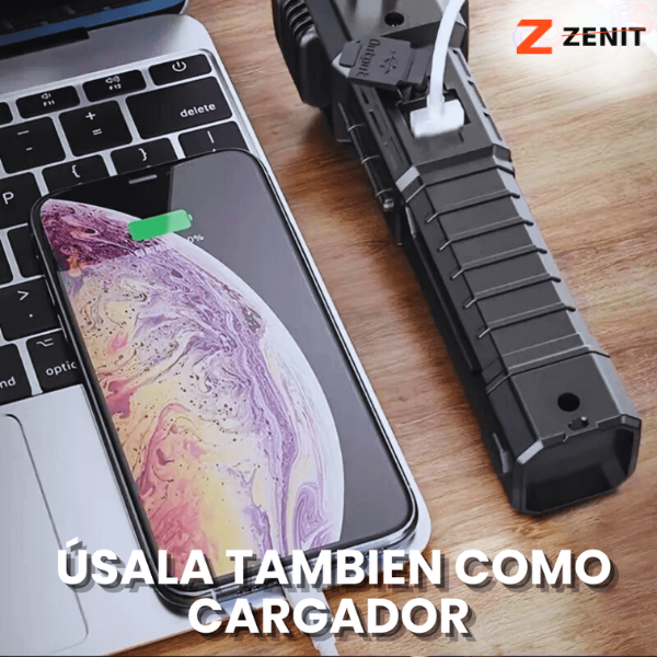 🔦 Linterna Táctica Multiuso 4 en 1 - Recargable y de Emergencia 🚨