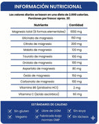 Magnesio Complex 1000mg — Descanso, Energía y Bienestar Muscular | 60 Cápsulas