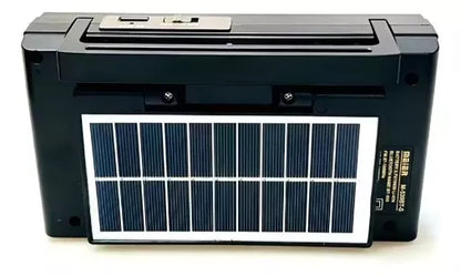 Radio Solar Multifuncional con Linterna (Carga Celulares + Bluetooth)