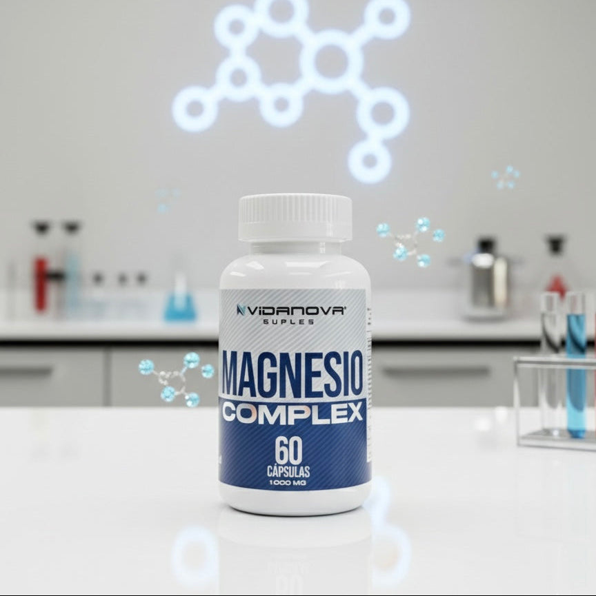 Magnesio Complex 1000mg — Descanso, Energía y Bienestar Muscular | 60 Cápsulas
